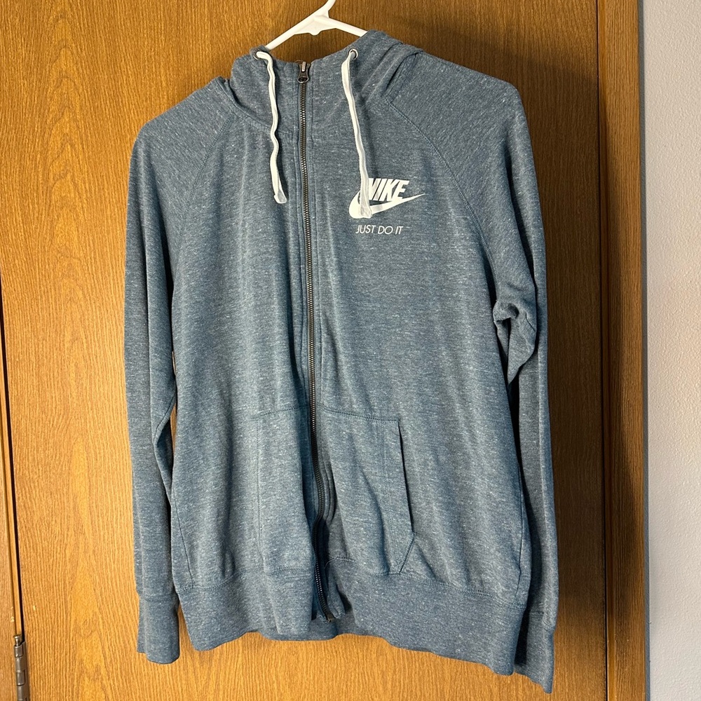 Blue women’s nike zip up jacket